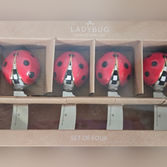 Mackenzie Childs Ladybug Canapé Knives - Picture 4 of 5